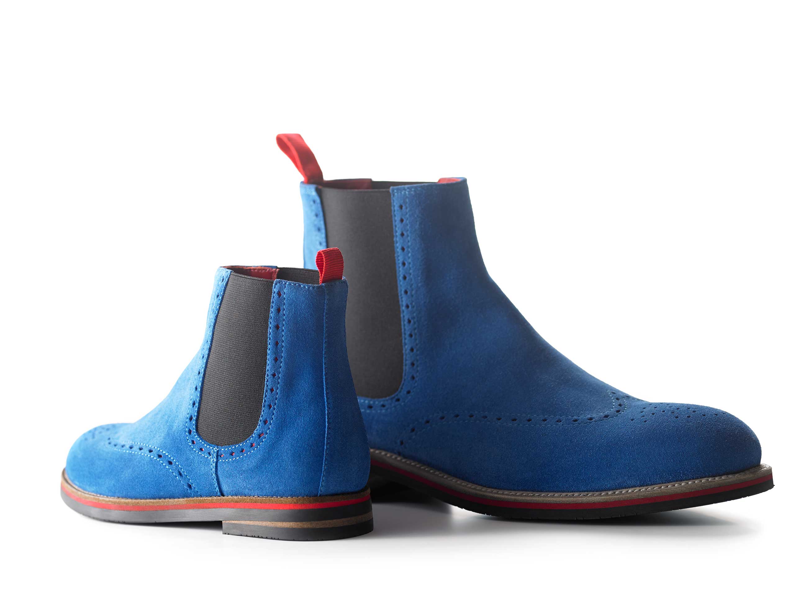 Blue suede chelsea boots mens clearance uk