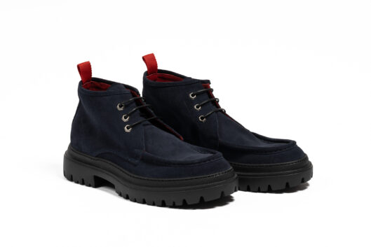 Vibram sole laceup shoe ROBY by JACK&ME in blue suede